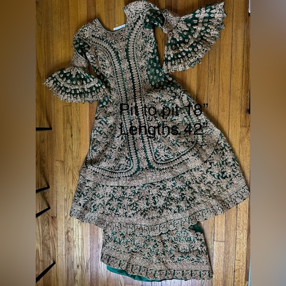 Traditional Indian Bollywood Designer Lehenga Wedding Bridal Dress Lengha Sz::38 - Picture 3 of 14